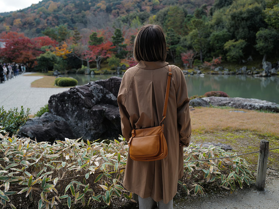 嵐山散策 レザーバッグ
