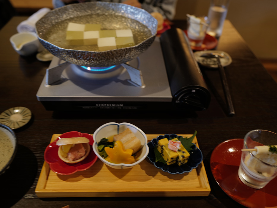 京都 嵐山 旅の終わり 豆腐料理とレザーバッグ