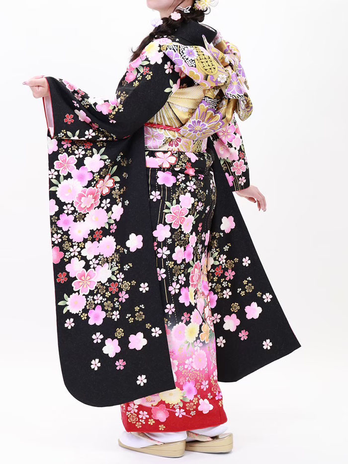 スタジオ撮影でブランシュを持つ娘 成人式前撮りとセレモニーの一枚