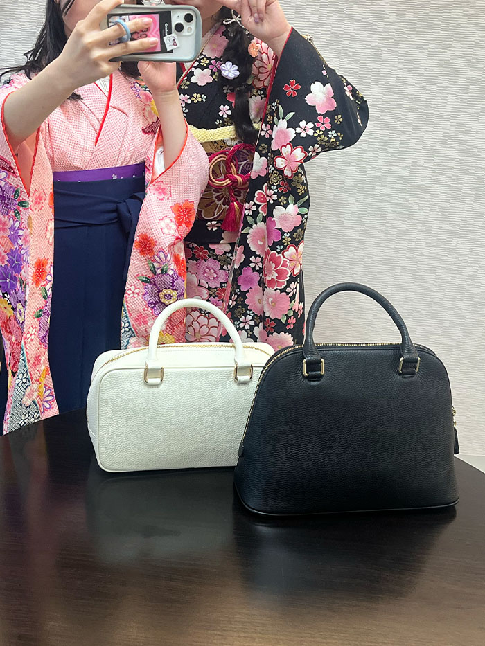 振袖とブランシュの相性が美しいシーン 成人式前撮りの記念カット