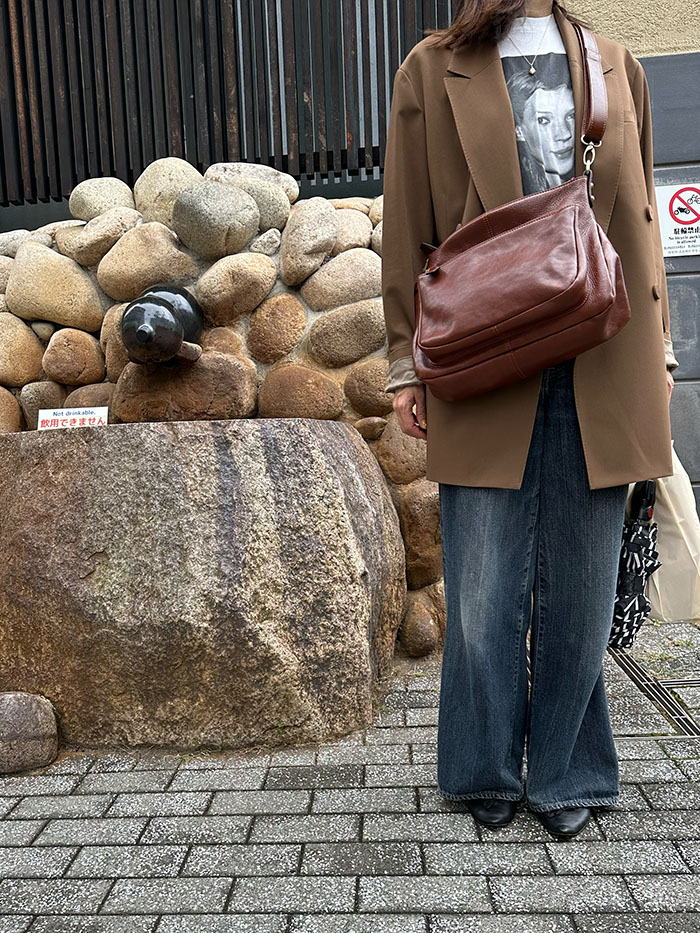 有馬温泉 足湯の温泉街風景