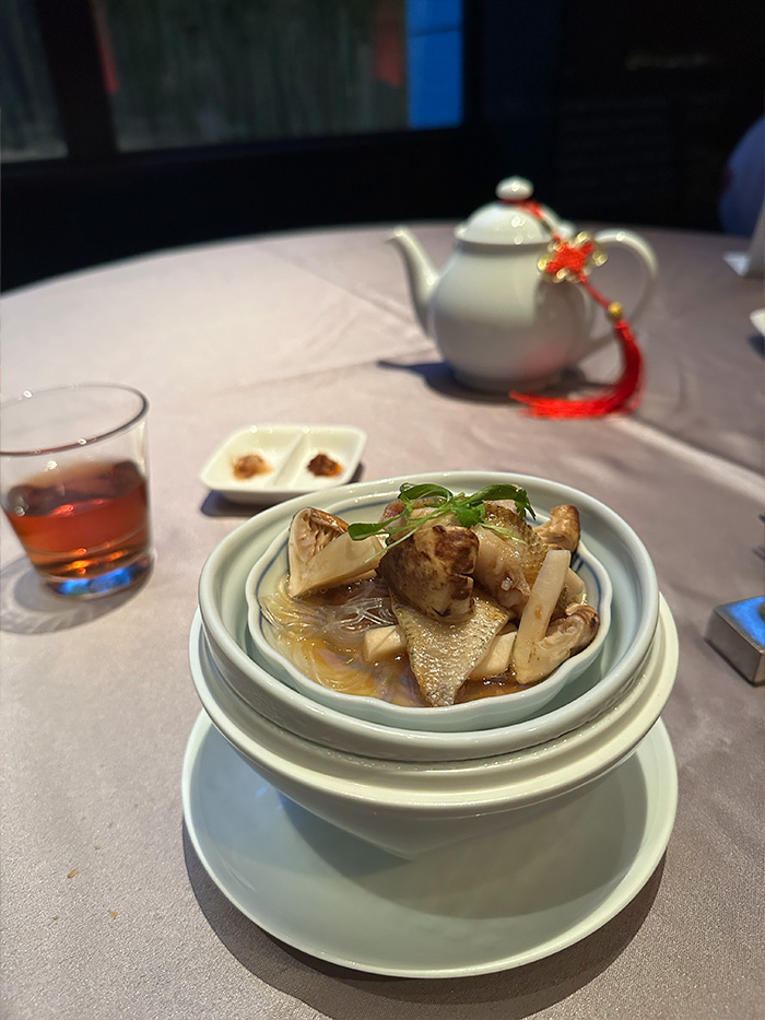 ホテルの中国料理でいただいた北京ダック