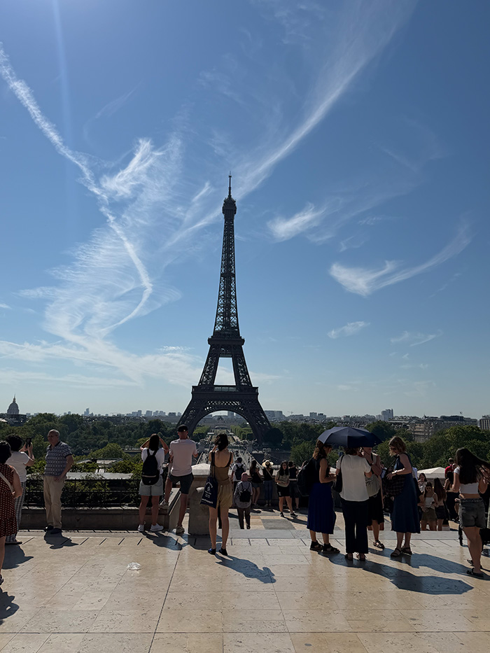 パリ旅行でトロカデロから眺めたエッフェル塔の全景